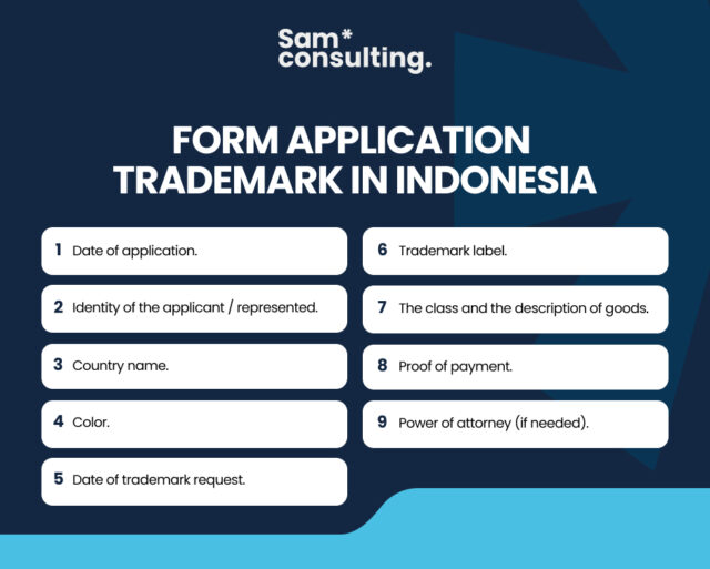 Form applicant to trademark in Indonesia